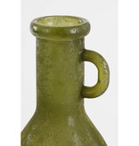 KantoormeubelenPlus Rioja Fles Vaas met Handgreep - H75 x Ø18 cm - Gerecycled Glas - Donkergroen