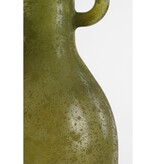 KantoormeubelenPlus Rioja Fles Vaas met Handgreep - H75 x Ø18 cm - Gerecycled Glas - Donkergroen