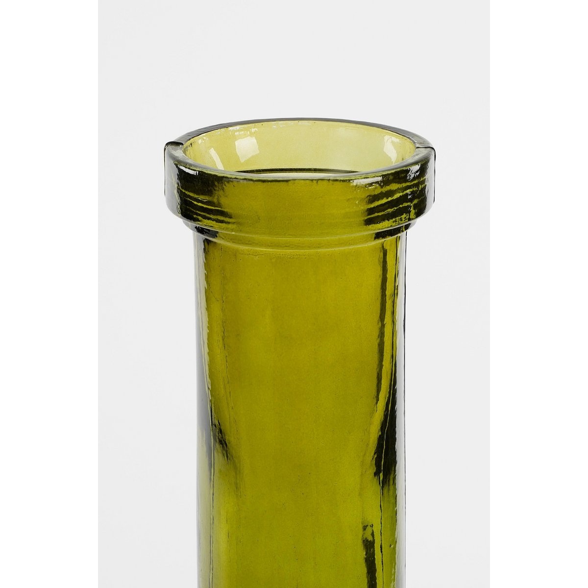 KantoormeubelenPlus Rioja Fles Vaas - H50 x Ø15 cm - Gerecycled Glas - Donkergroen