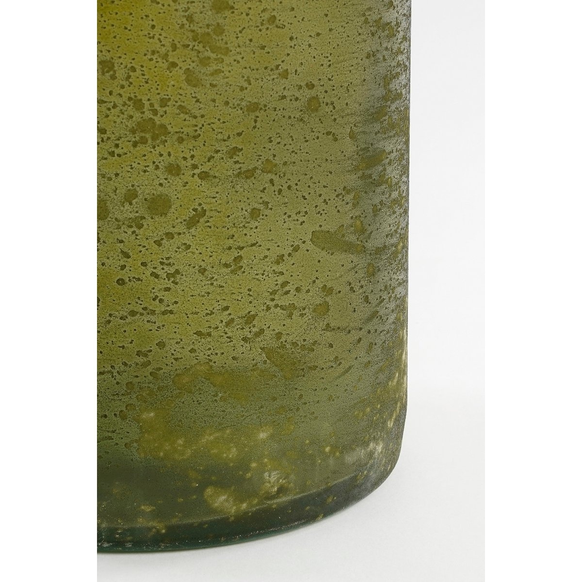KantoormeubelenPlus Rioja Fles Vaas met Handgreep - H75 x Ø18 cm - Gerecycled Glas - Donkergroen