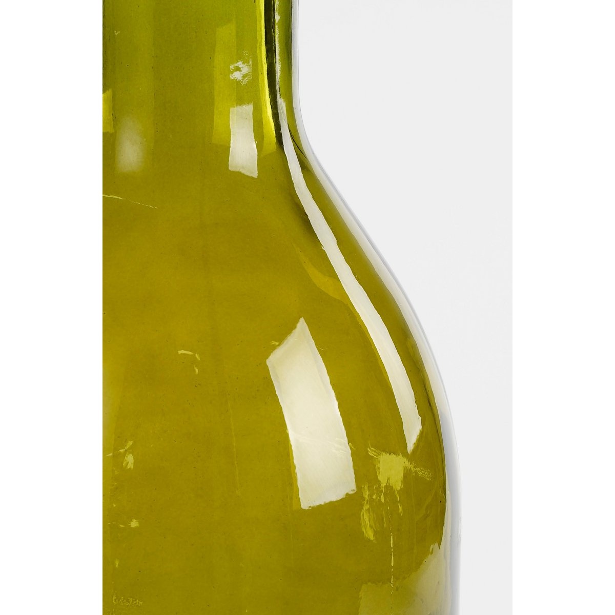 KantoormeubelenPlus Rioja Fles Vaas - H50 x Ø15 cm - Gerecycled Glas - Donkergroen