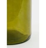 KantoormeubelenPlus Rioja Fles Vaas - H50 x Ø15 cm - Gerecycled Glas - Donkergroen
