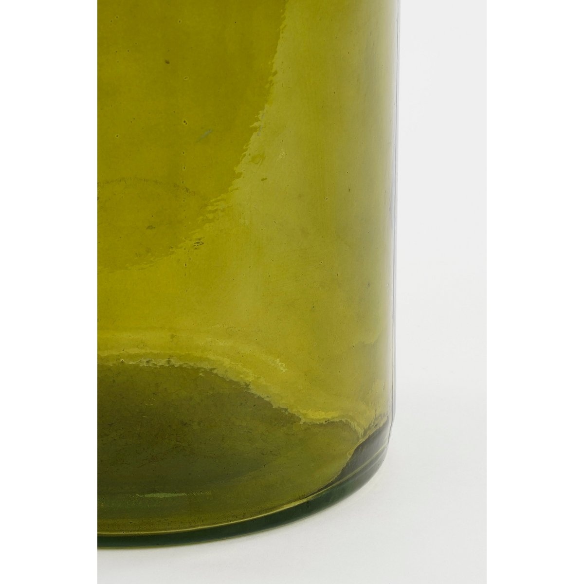 KantoormeubelenPlus Rioja Fles Vaas - H50 x Ø15 cm - Gerecycled Glas - Donkergroen