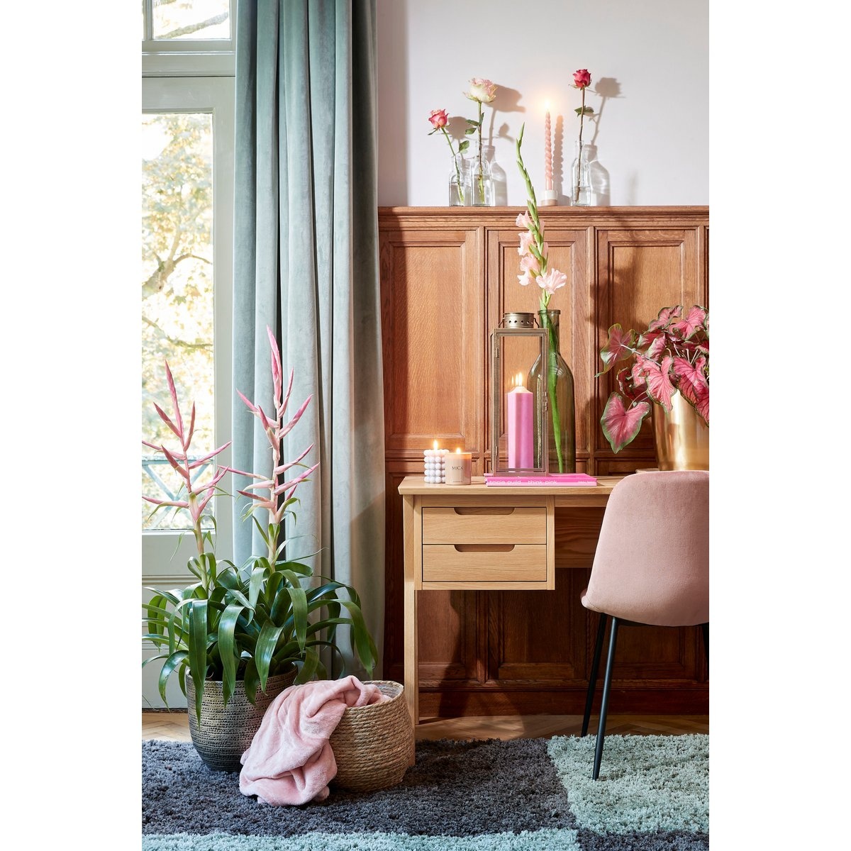 KantoormeubelenPlus Jorck Mand voor Planten - H19 x Ø22 cm - Zeegras - Lichtbruin