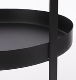 Etagère 2-Laags  - H41 x Ø25 cm - Metaal - Zwart
