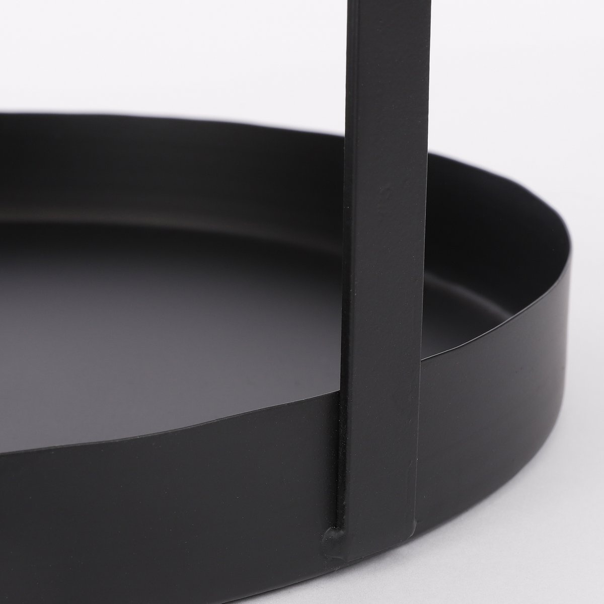 Etagère 2-Laags  - H41 x Ø25 cm - Metaal - Zwart