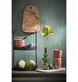 Etagère 2-Laags  - H41 x Ø25 cm - Metaal - Zwart