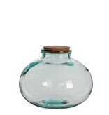 KantoormeubelenPlus Olly Vaas - H23 x Ø29 cm - Gerecycled Glas - Transparant