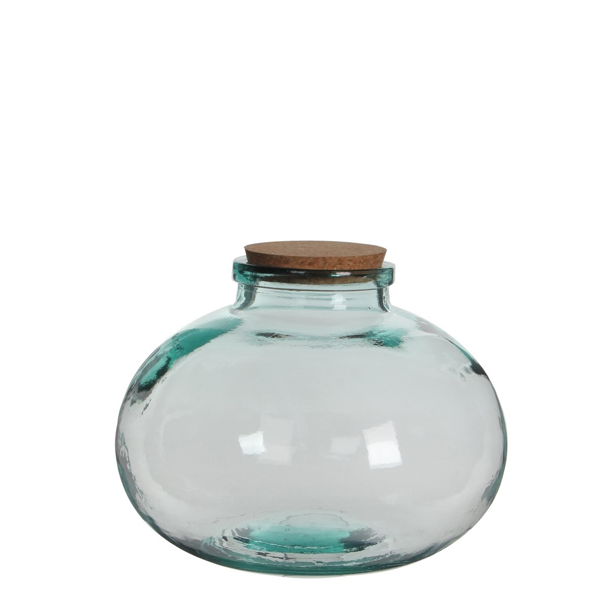 KantoormeubelenPlus Olly Vaas - H23 x Ø29 cm - Gerecycled Glas - Transparant