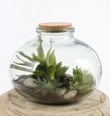 KantoormeubelenPlus Olly Vaas - H23 x Ø29 cm - Gerecycled Glas - Transparant