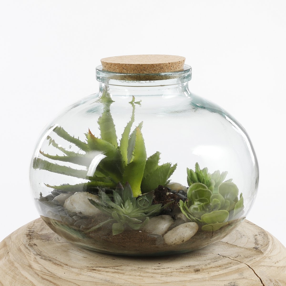 KantoormeubelenPlus Olly Vaas - H23 x Ø29 cm - Gerecycled Glas - Transparant
