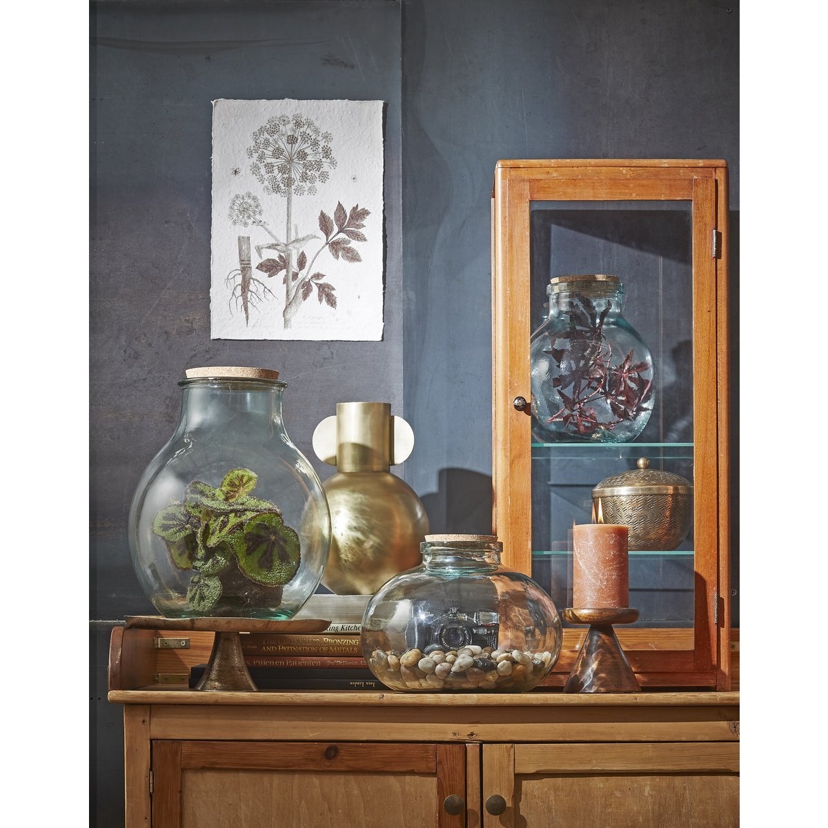 KantoormeubelenPlus Olly Vaas - H23 x Ø29 cm - Gerecycled Glas - Transparant