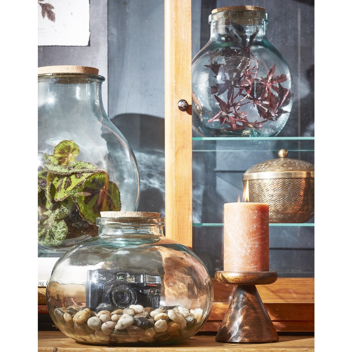 KantoormeubelenPlus Olly Vaas - H23 x Ø29 cm - Gerecycled Glas - Transparant