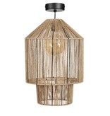 KantoormeubelenPlus Elsa Hanglamp - H49 x Ø35 cm - Jute - Lichtbruin