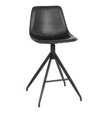 KantoormeubelenPlus Monaco Counter Chair - Zwart - set van 2