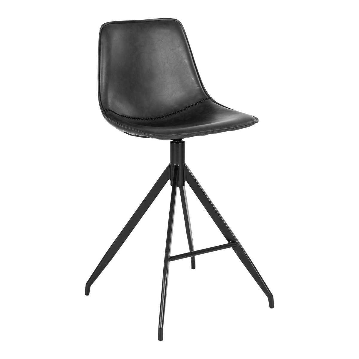 KantoormeubelenPlus Monaco Counter Chair - Zwart - set van 2