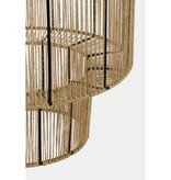 KantoormeubelenPlus Elsa Hanglamp - H49 x Ø35 cm - Jute - Lichtbruin
