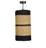 KantoormeubelenPlus Jinx Hanglamp - H30 x Ø15 cm - Jute - Zwart
