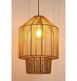 KantoormeubelenPlus Elsa Hanglamp - H49 x Ø35 cm - Jute - Lichtbruin