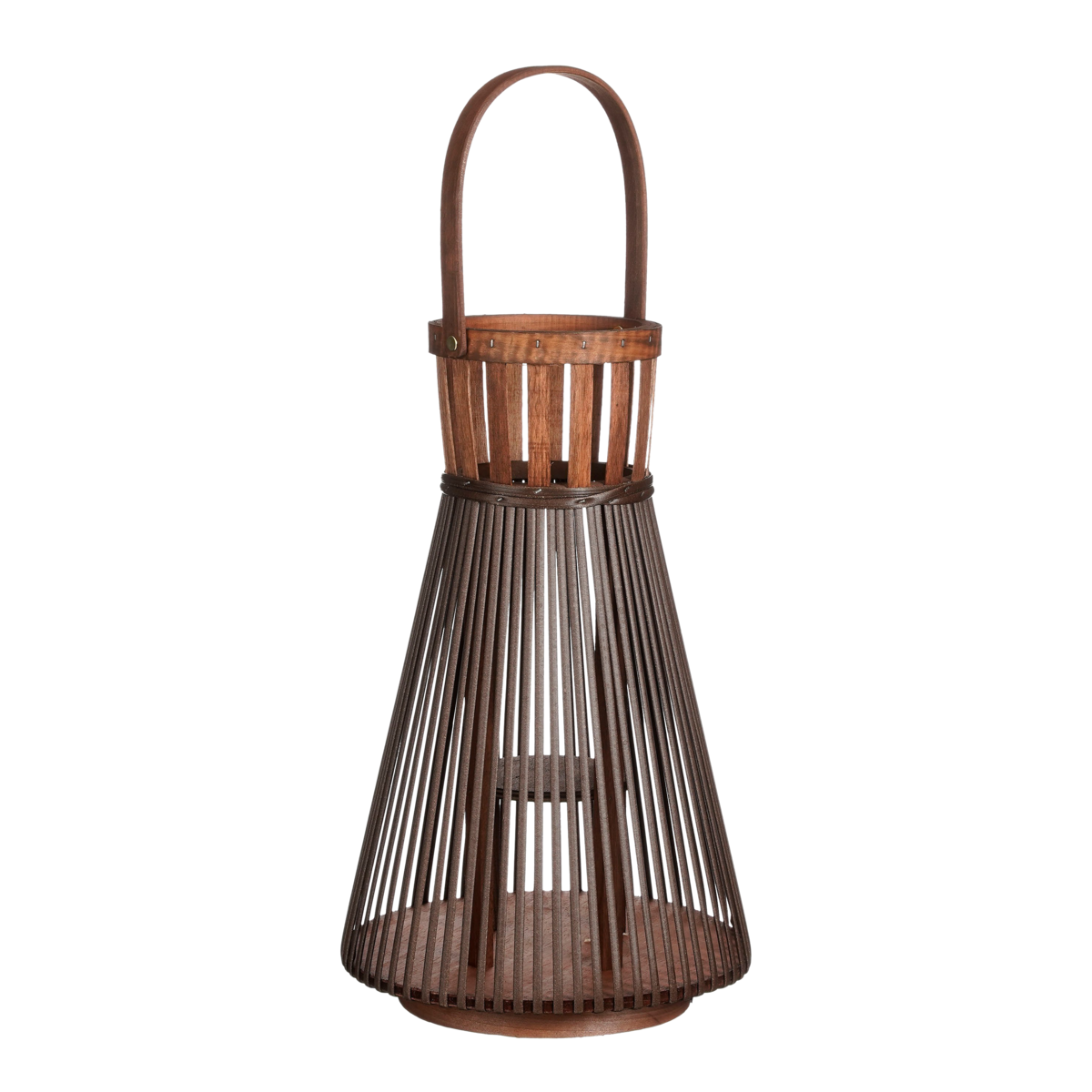 KantoormeubelenPlus Cosmo Lantaarn - H45 x Ø15 cm - Gerecycled polyester - Donkerbruin