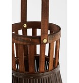 KantoormeubelenPlus Cosmo Lantaarn - H45 x Ø15 cm - Gerecycled polyester - Donkerbruin