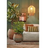 KantoormeubelenPlus Elsa Hanglamp - H49 x Ø35 cm - Jute - Lichtbruin