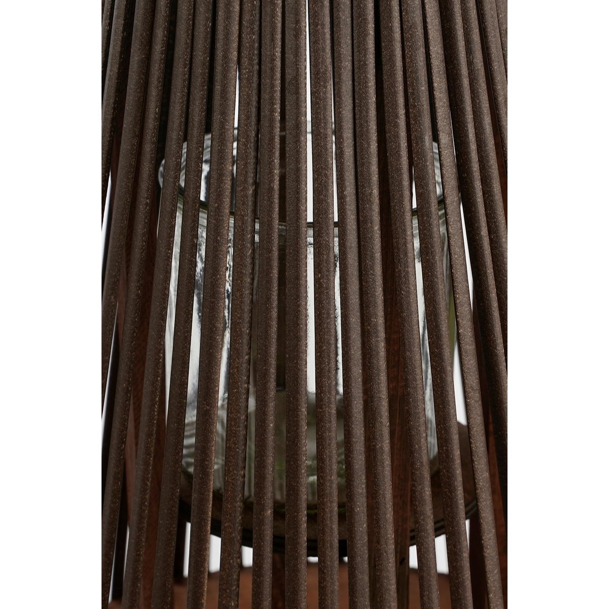 KantoormeubelenPlus Cosmo Lantaarn - H45 x Ø15 cm - Gerecycled polyester - Donkerbruin