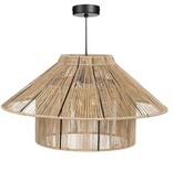 KantoormeubelenPlus Elsa Hanglamp - H28 x Ø50 cm - Jute - Lichtbruin