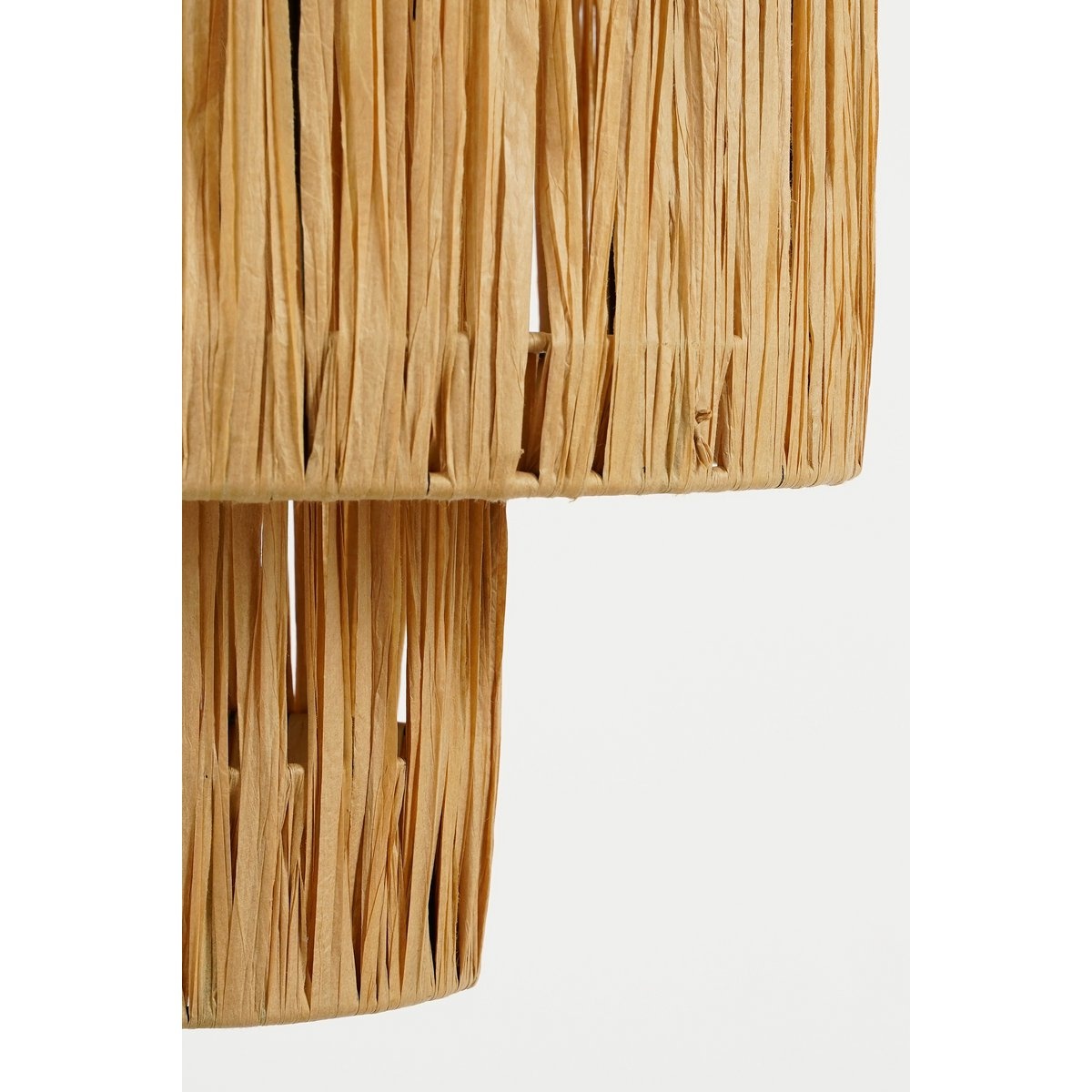 KantoormeubelenPlus Elisa Hanglamp - H30 x Ø35 cm - Raffia - Lichtbruin
