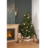KantoormeubelenPlus Kantas Kandelaar - L30 x B15 x H73 cm - Metaal - Zwart