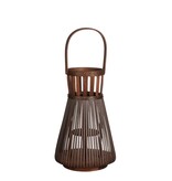 KantoormeubelenPlus Cosmo Lantaarn - H38 x Ø15 cm - Gerecycled polyester - Donkerbruin