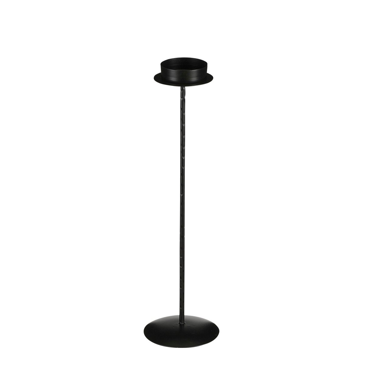 KantoormeubelenPlus Kantas Kandelaar - H56 x Ø15 cm - Metaal - Zwart