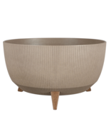 Doppio Bloempot op Poten - H22 x Ø47 cm - Polypropyleen - FSC Mix - Taupe