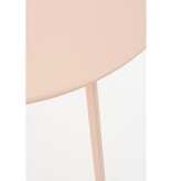 Seatle Bijzettafel voor Buiten - H38 x Ø58 cm - Metaal - Lichtroze