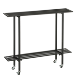 KantoormeubelenPlus Greenrax Plantenstandaard - L90 x B22 x H75 cm - Metaal - Zwart