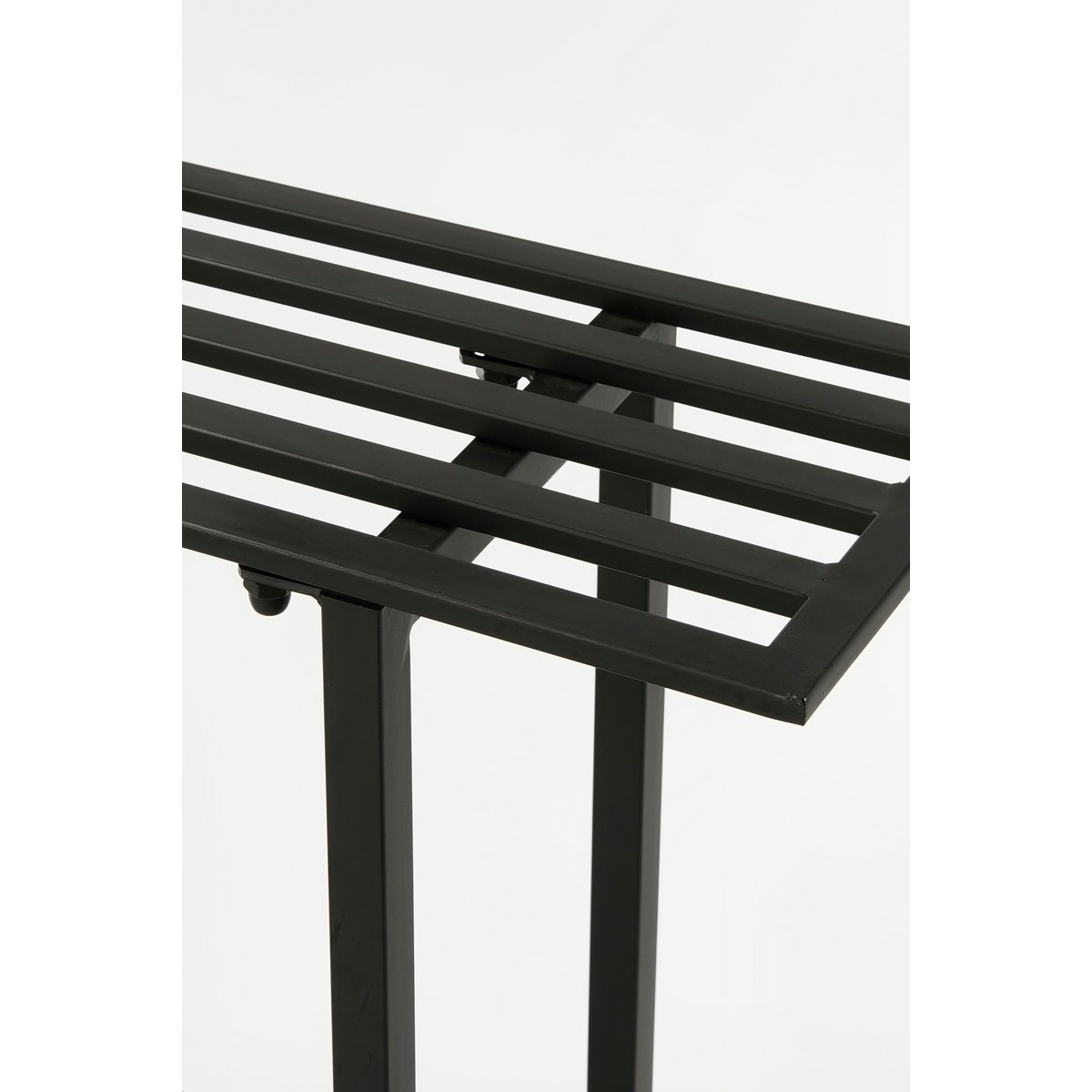 KantoormeubelenPlus Greenrax Plantenstandaard - L90 x B22 x H75 cm - Metaal - Zwart