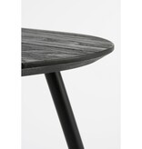 KantoormeubelenPlus Jailey Bijzettafel - Set van 2 - L84 x B39 x H39 cm - Gerecycled Hout - Zwart