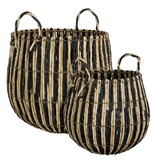 KantoormeubelenPlus Ronda Mand - Set van 2 - H40 x Ø44 cm - Zwart