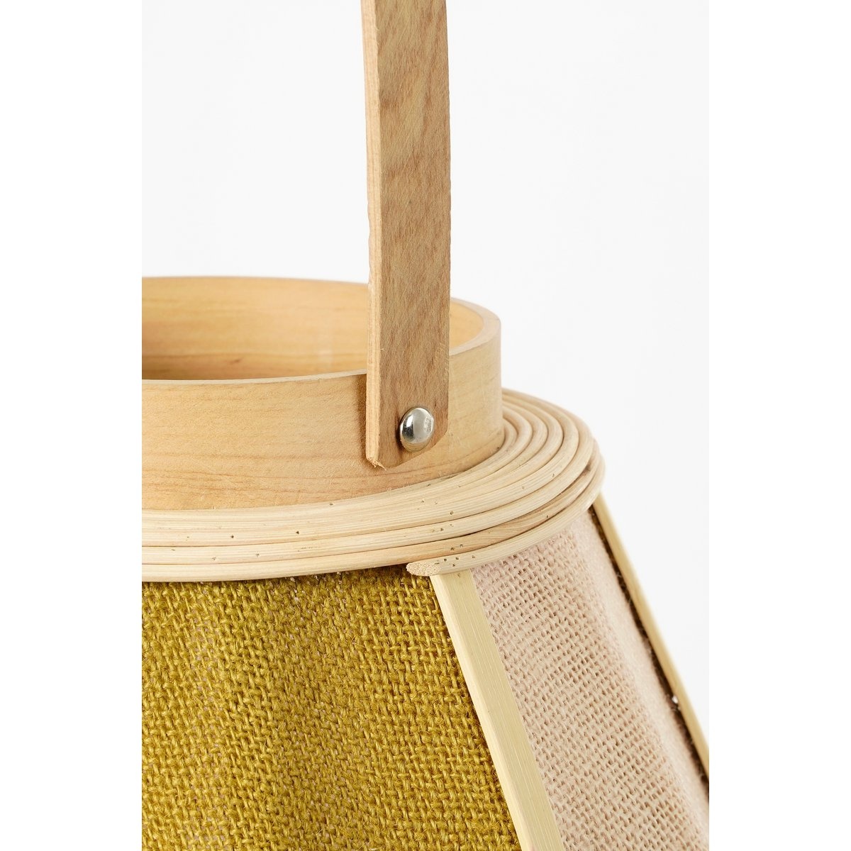 KantoormeubelenPlus Roger Lantaarn - H45 x Ø32 cm - Jute - Beige, Bruin