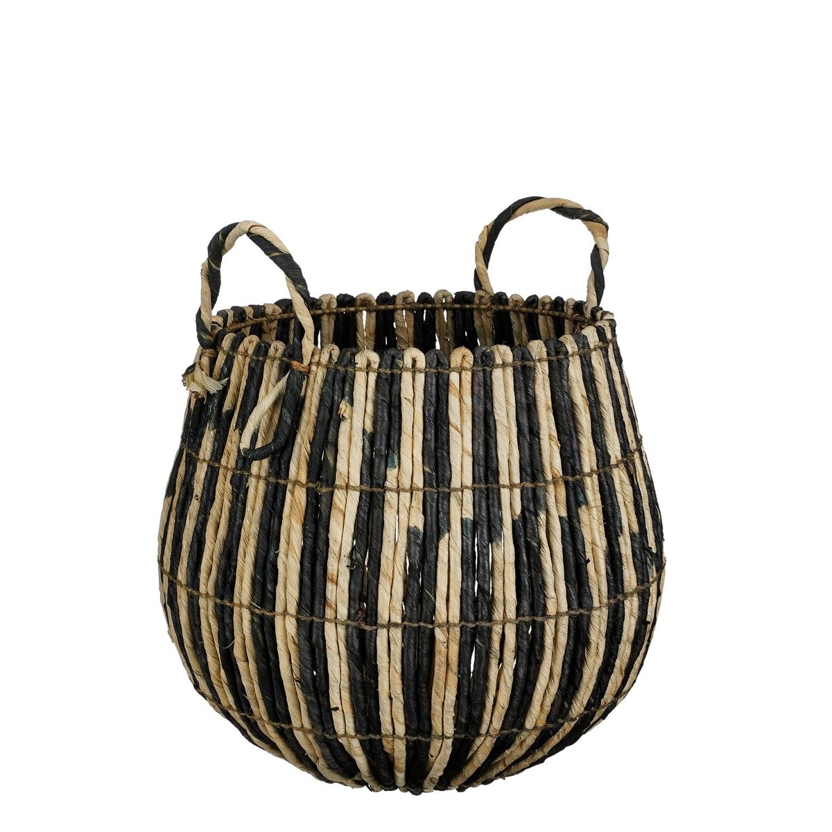 KantoormeubelenPlus Ronda Mand - Set van 2 - H40 x Ø44 cm - Zwart