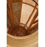 KantoormeubelenPlus Roger Lantaarn - H45 x Ø32 cm - Jute - Beige, Bruin