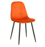 KantoormeubelenPlus Montelli Eetkamerstoel - Velvet - Oranje