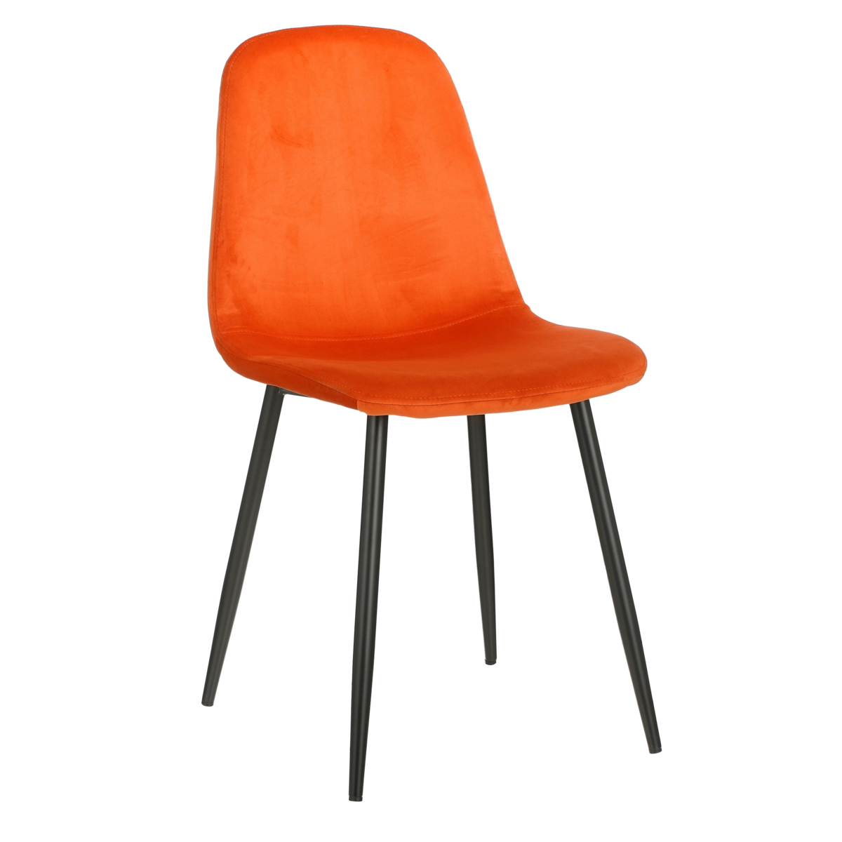 KantoormeubelenPlus Montelli Eetkamerstoel - Velvet - Oranje