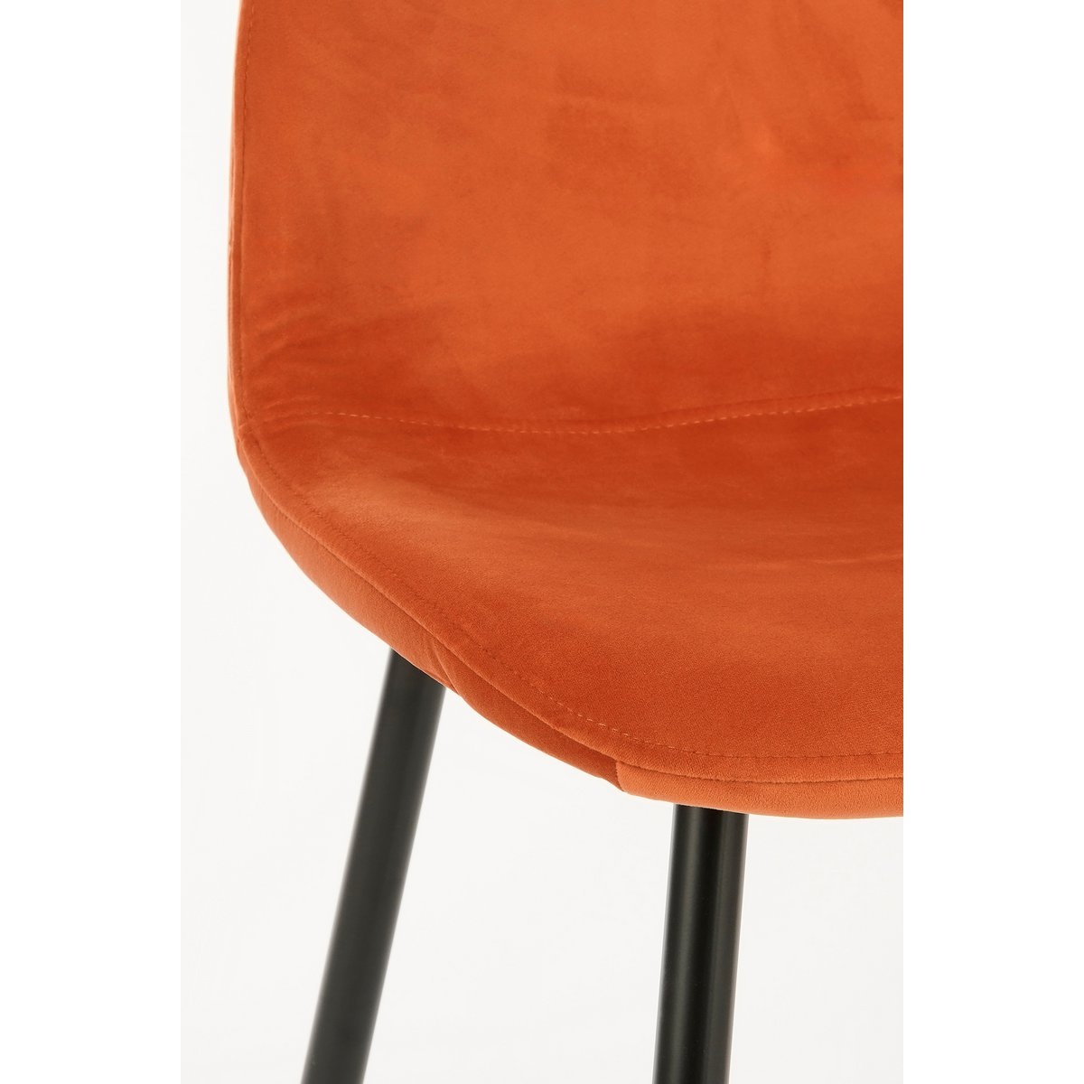 KantoormeubelenPlus Montelli Eetkamerstoel - Velvet - Oranje