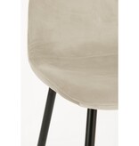 Montelli Eetkamerstoel - Velvet - Beige