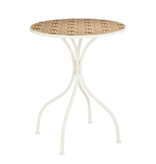 KantoormeubelenPlus Odile Bistrotafel voor Buiten - H76 x Ø61 - Metaal - Bruin, Wit