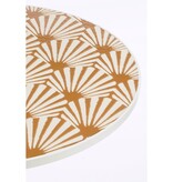 KantoormeubelenPlus Odile Bistrotafel voor Buiten - H76 x Ø61 - Metaal - Bruin, Wit