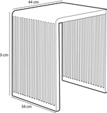 KantoormeubelenPlus Yonker Bijzettafel - Set van 3 - L44 x B34 x H50 cm - Gerecycled Hout - Bruin
