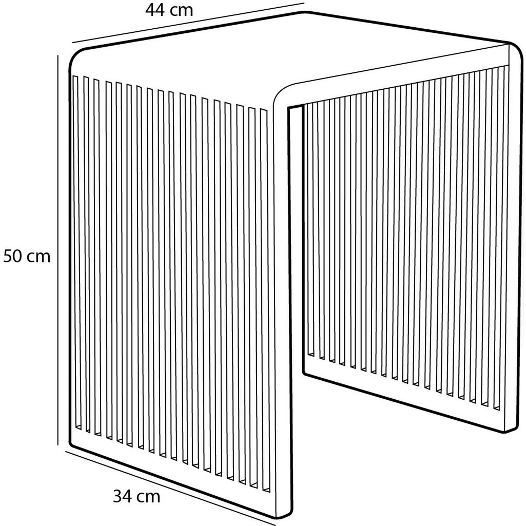 KantoormeubelenPlus Yonker Bijzettafel - Set van 3 - L44 x B34 x H50 cm - Gerecycled Hout - Bruin