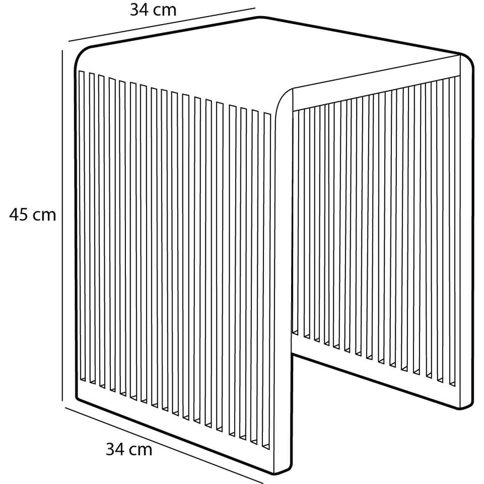KantoormeubelenPlus Yonker Bijzettafel - Set van 3 - L44 x B34 x H50 cm - Gerecycled Hout - Bruin